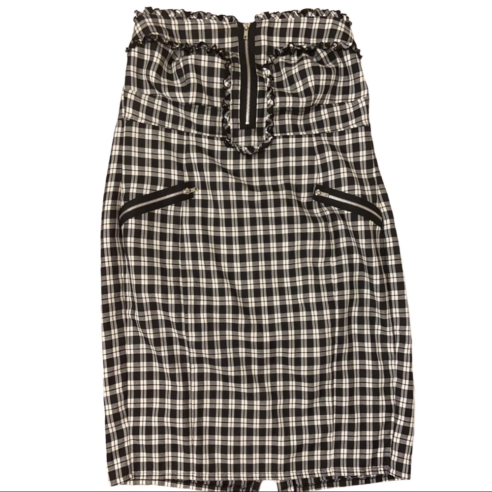 NWT Torrid Black & White Strapless Dress - Size 18